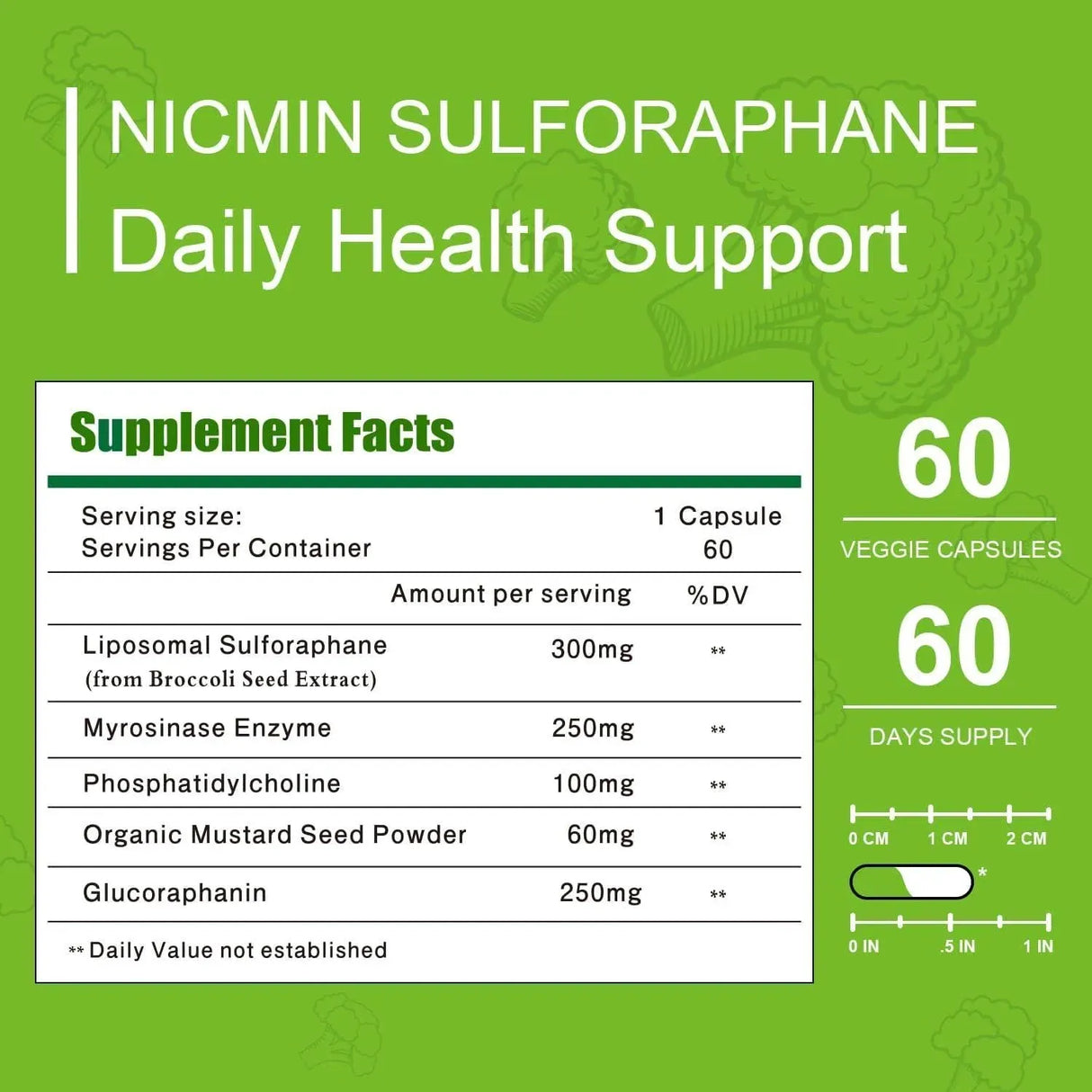 NICMIN - NICMIN Liposomal Sulforaphane 550Mg. 180 Capsulas - The Red Vitamin MX - Suplementos Alimenticios - {{ shop.shopifyCountryName }}