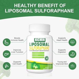 NICMIN - NICMIN Liposomal Sulforaphane 550Mg. 180 Capsulas - The Red Vitamin MX - Suplementos Alimenticios - {{ shop.shopifyCountryName }}