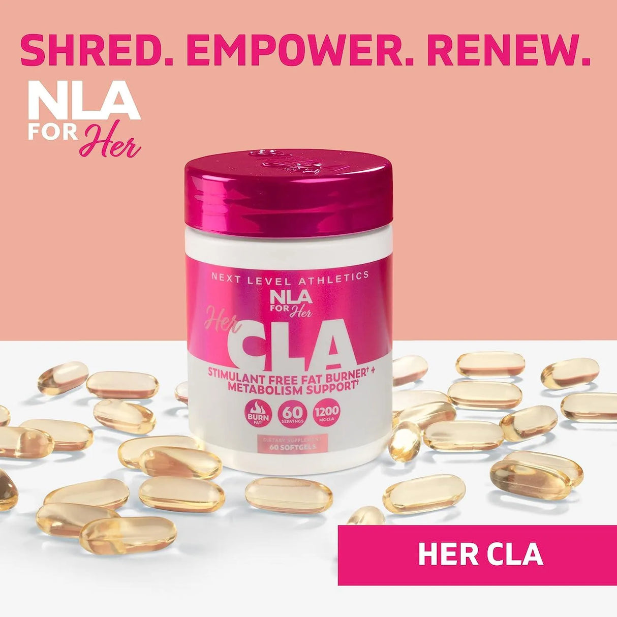 NLA - NLA For Her CLA 1200Mg. 60 Capsulas Blandas - The Red Vitamin MX - Suplementos Alimenticios - {{ shop.shopifyCountryName }}