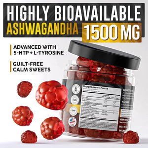 NOBLE NUTRITION - NOBLE NUTRITION Ashwagandha Gummies 1500Mg. 60 Gomitas - The Red Vitamin MX - Suplementos Alimenticios - {{ shop.shopifyCountryName }}