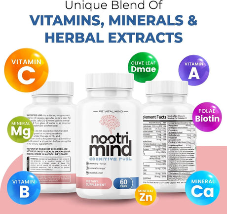 NOOTRIMIND - nootrimind Nootropics Brain Boost Supplement 60 Capsulas - The Red Vitamin MX - Suplementos Alimenticios - {{ shop.shopifyCountryName }}