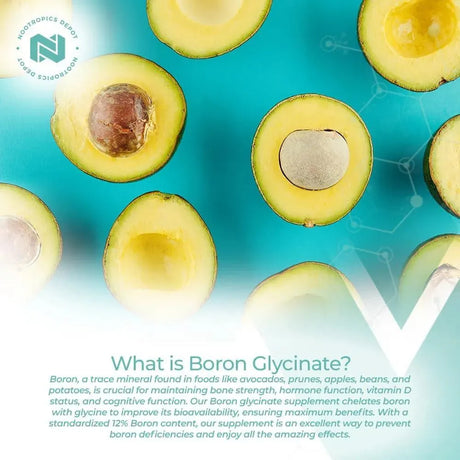 NOOTROPICS DEPOT - Nootropics Depot Boron Glycinate 6 Mg. 365 Capsulas - The Red Vitamin MX - Suplementos Alimenticios - {{ shop.shopifyCountryName }}