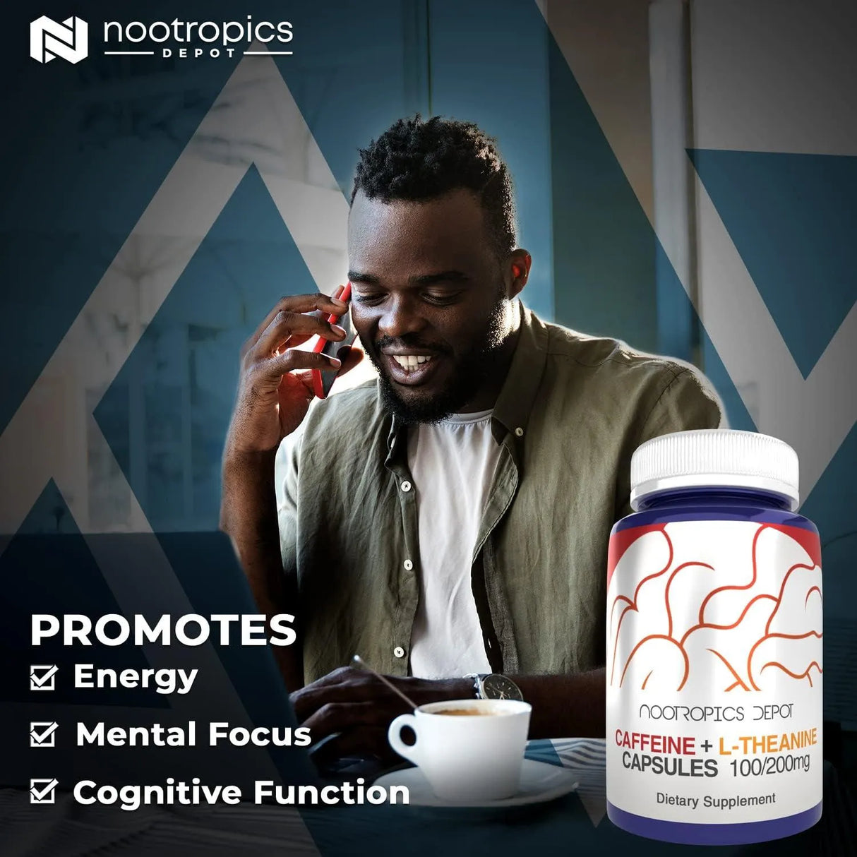 NOOTROPICS DEPOT - Nootropics Depot Caffeine and L-Theanine 60 Capsulas - The Red Vitamin MX - Suplementos Alimenticios - {{ shop.shopifyCountryName }}