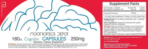 NOOTROPICS DEPOT - Nootropics Depot Cognizin Citicoline 180 Capsulas - The Red Vitamin MX - Suplementos Alimenticios - {{ shop.shopifyCountryName }}