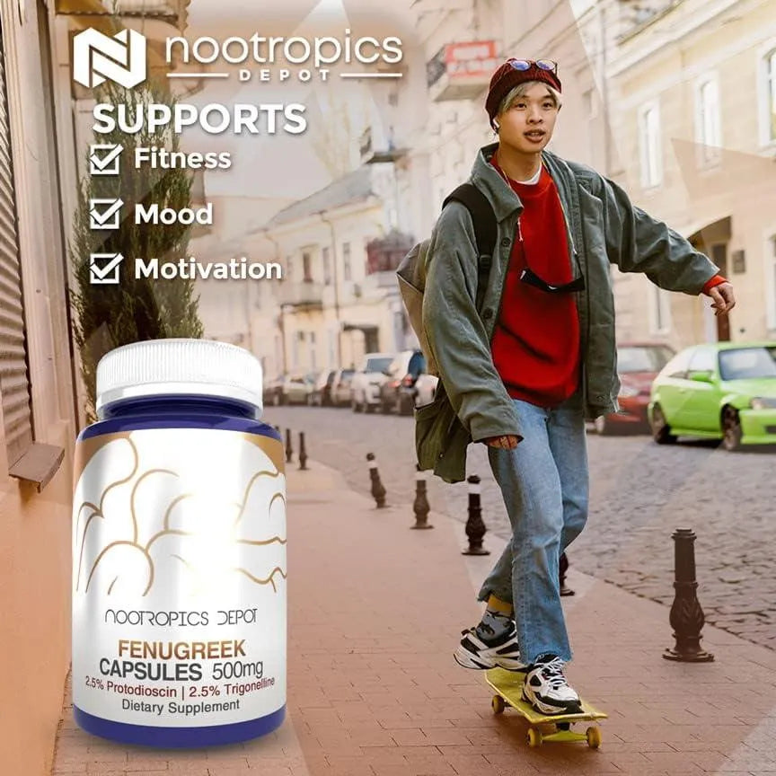 NOOTROPICS DEPOT - Nootropics Depot Fenugreek Extract 500Mg. 180 Capsulas - The Red Vitamin MX - Suplementos Alimenticios - {{ shop.shopifyCountryName }}