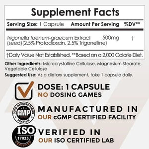 NOOTROPICS DEPOT - Nootropics Depot Fenugreek Extract 500Mg. 60 Capsulas - The Red Vitamin MX - Suplementos Alimenticios - {{ shop.shopifyCountryName }}