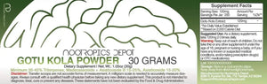 NOOTROPICS DEPOT - Nootropics Depot Gotu Kola Extract Powder 30Gr. - The Red Vitamin MX - Suplementos Alimenticios - {{ shop.shopifyCountryName }}