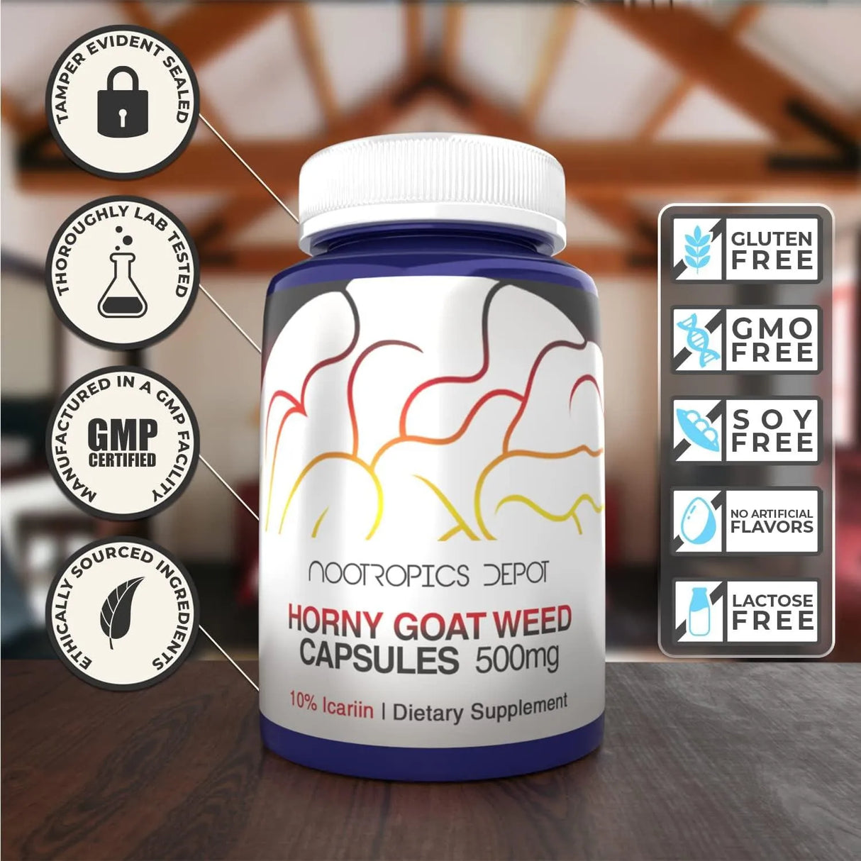 NOOTROPICS DEPOT - Nootropics Depot Horny Goat Weed 30 Capsulas - The Red Vitamin MX - Suplementos Alimenticios - {{ shop.shopifyCountryName }}