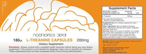 NOOTROPICS DEPOT - Nootropics Depot L-Theanine 200Mg. 180 Capsulas - The Red Vitamin MX - Suplementos Alimenticios - {{ shop.shopifyCountryName }}