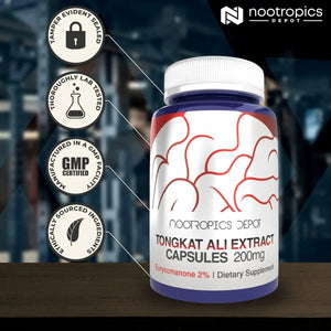 NOOTROPICS DEPOT - Nootropics Depot Tongkat Ali Extract 200Mg. 60 Capsulas - The Red Vitamin MX - Suplementos Alimenticios - {{ shop.shopifyCountryName }}