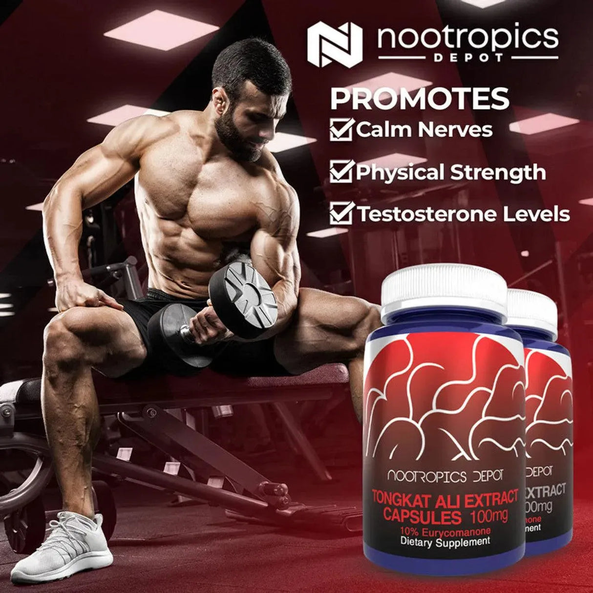 NOOTROPICS DEPOT - Nootropics Depot Tongkat Ali Extract Capsules 100Mg. - The Red Vitamin MX - Suplementos Alimenticios - {{ shop.shopifyCountryName }}