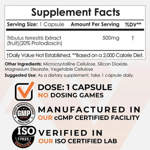 NOOTROPICS DEPOT - Nootropics Depot Tribulus Extract 500Mg. 60 Capsulas - The Red Vitamin MX - Suplementos Alimenticios - {{ shop.shopifyCountryName }}