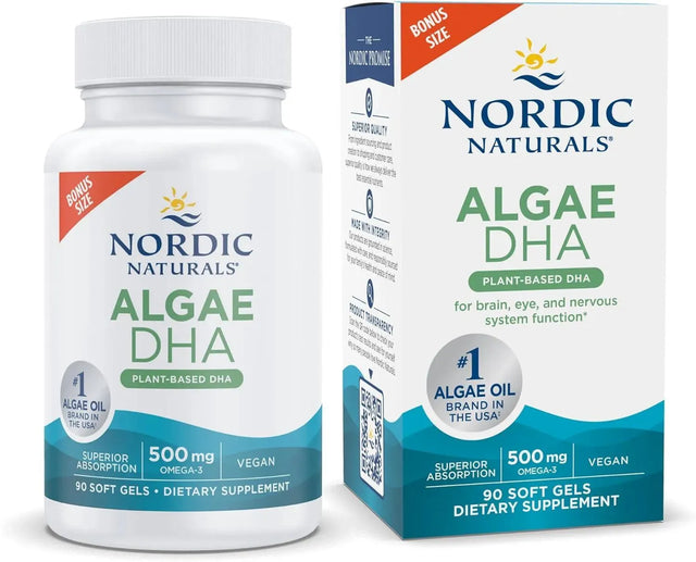 NORDIC NATURALS - Nordic Naturals Algae DHA 90 Capsulas Blandas - The Red Vitamin MX - Suplementos Alimenticios - {{ shop.shopifyCountryName }}