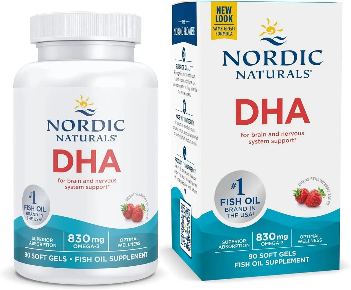 NORDIC NATURALS - Nordic Naturals DHA Strawberry 90 Capsulas Blandas - The Red Vitamin MX - Suplementos Alimenticios - {{ shop.shopifyCountryName }}