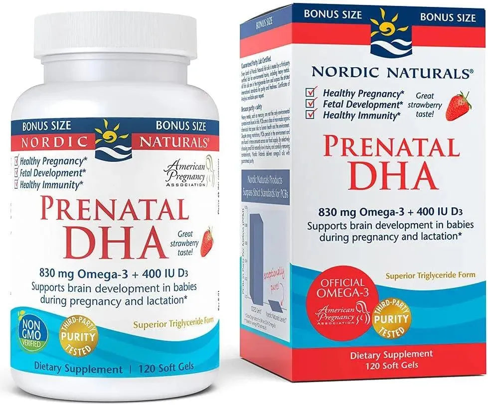 NORDIC NATURALS - Nordic Naturals Prenatal DHA Strawberry 120 Capsulas Blandas - The Red Vitamin MX - Suplementos Alimenticios - {{ shop.shopifyCountryName }}