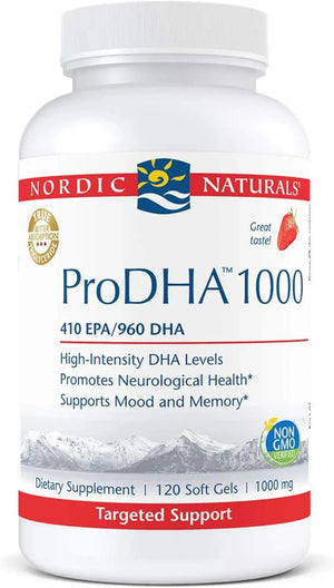 NORDIC NATURALS - Nordic Naturals ProDHA 1000 Strawberry 120 Capsulas Blandas - The Red Vitamin MX - Suplementos Alimenticios - {{ shop.shopifyCountryName }}