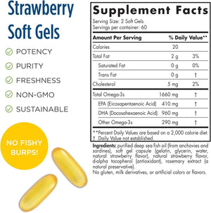 NORDIC NATURALS - Nordic Naturals ProDHA 1000 Strawberry 120 Capsulas Blandas - The Red Vitamin MX - Suplementos Alimenticios - {{ shop.shopifyCountryName }}