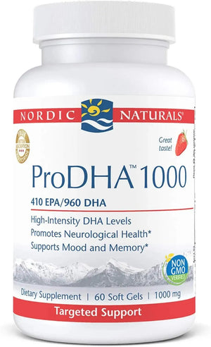 NORDIC NATURALS - Nordic Naturals ProDHA 1000 Strawberry 60 Capsulas Blandas - The Red Vitamin MX - Suplementos Alimenticios - {{ shop.shopifyCountryName }}