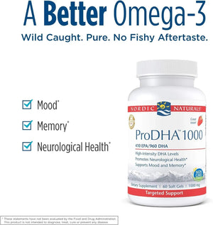 NORDIC NATURALS - Nordic Naturals ProDHA 1000 Strawberry 60 Capsulas Blandas - The Red Vitamin MX - Suplementos Alimenticios - {{ shop.shopifyCountryName }}