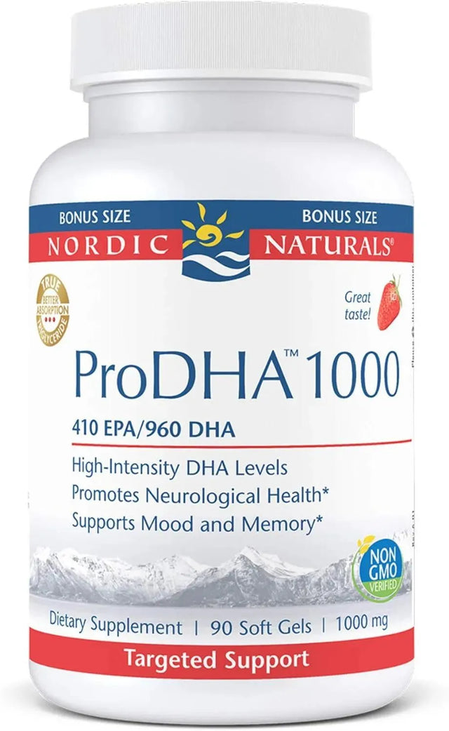 NORDIC NATURALS - Nordic Naturals ProDHA 1000 Strawberry 90 Capsulas Blandas - The Red Vitamin MX - Suplementos Alimenticios - {{ shop.shopifyCountryName }}