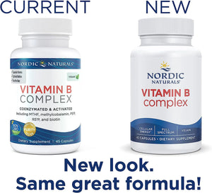 NORDIC NATURALS - Nordic Naturals Vitamin B Complex 45 Capsulas - The Red Vitamin MX - Suplementos Alimenticios - {{ shop.shopifyCountryName }}