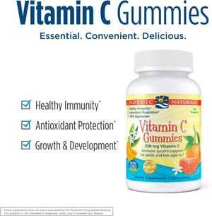 NORDIC NATURALS - Nordic Naturals Vitamin C Gummies 60 Gomitas - The Red Vitamin MX - Suplementos Alimenticios - {{ shop.shopifyCountryName }}