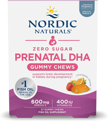 NORDIC NATURALS - Nordic Naturals Zero Sugar DHA Prenatal Vitamin Gummies 27 Gomitas - The Red Vitamin MX - Suplementos Alimenticios - {{ shop.shopifyCountryName }}