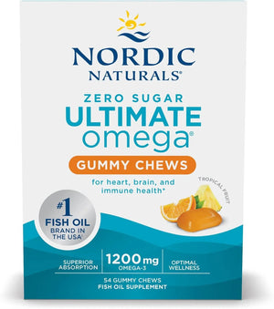 NORDIC NATURALS - Nordic Naturals Zero Sugar Ultimate Omega Gummy Chews 54 Gomitas - The Red Vitamin MX - Suplementos Alimenticios - {{ shop.shopifyCountryName }}