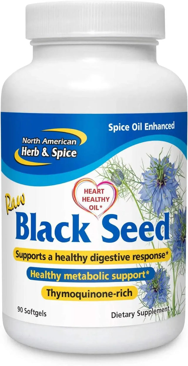 NORTH AMERICAN HERB & SPICE - NORTH AMERICAN HERB & SPICE Black Seed Oil 1000Mg. 90 Capsulas Blandas - The Red Vitamin MX - Suplementos Alimenticios - {{ shop.shopifyCountryName }}