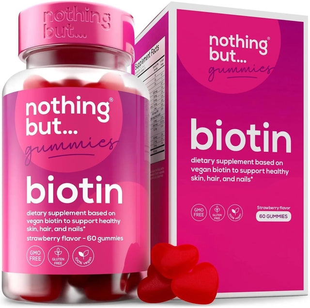 NOTHING BUT - nothing BUT Biotin Gummies for Hair Growth 5100mcg 60 Gomitas - The Red Vitamin MX - Suplementos Alimenticios - {{ shop.shopifyCountryName }}