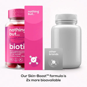 NOTHING BUT - nothing BUT Biotin Gummies for Hair Growth 5100mcg 60 Gomitas - The Red Vitamin MX - Suplementos Alimenticios - {{ shop.shopifyCountryName }}