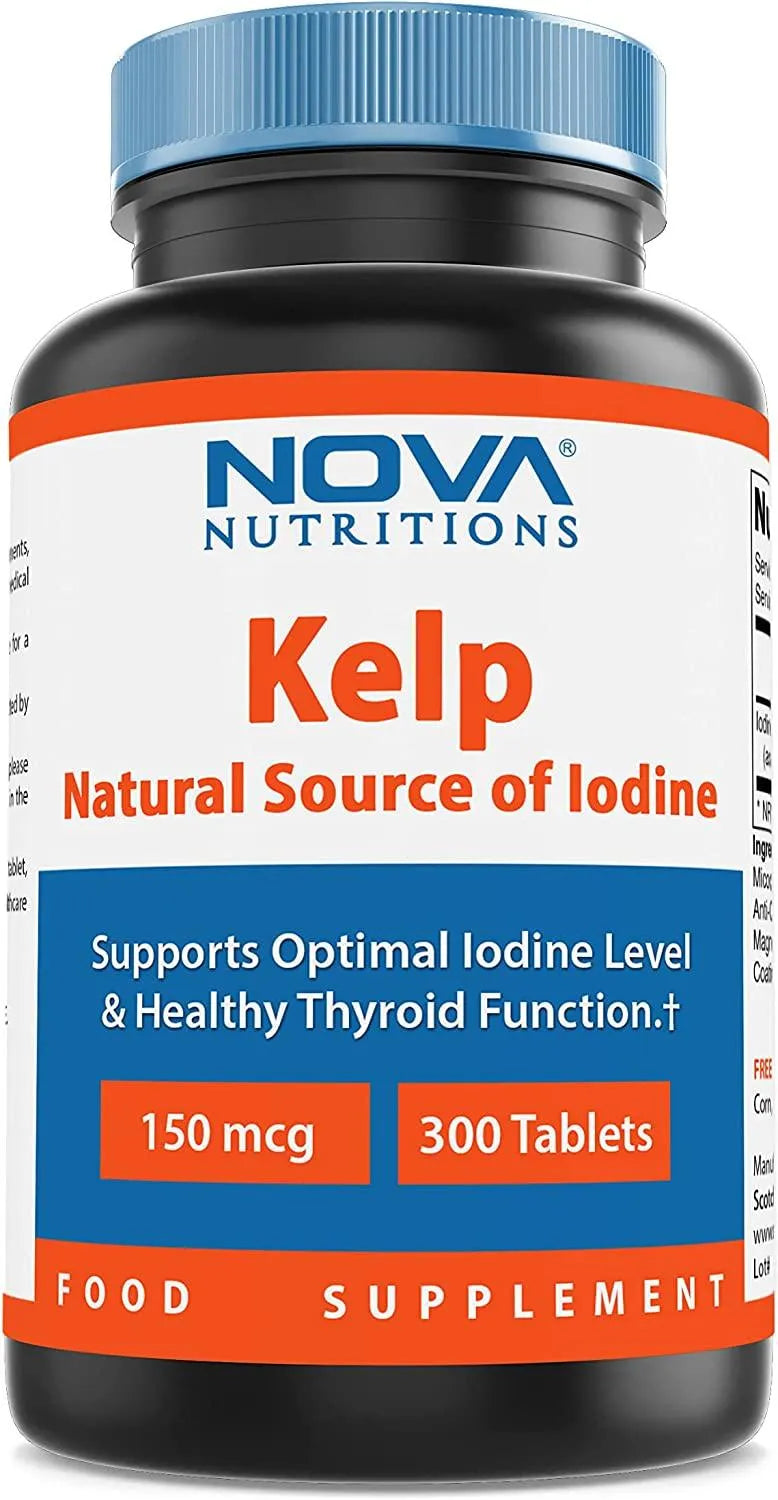 NOVA NUTRITIONS - Nova Nutritions Kelp Supplement 150Mcg. 300 Tabletas - The Red Vitamin MX - Suplementos Alimenticios - {{ shop.shopifyCountryName }}