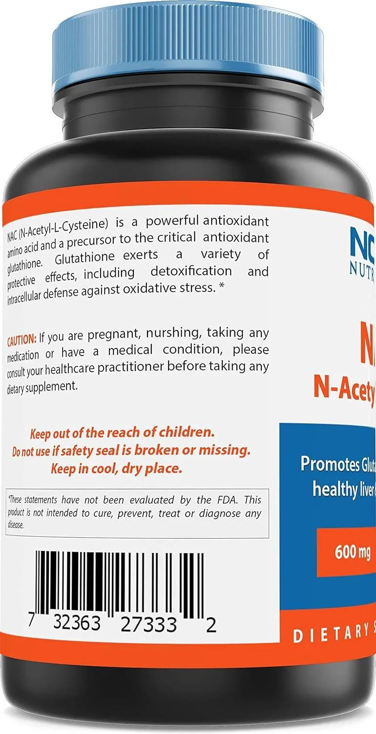 NOVA NUTRITIONS - Nova Nutritions N-Acetyl L-Cysteine NAC 600Mg. 250 Capsulas - The Red Vitamin MX - Suplementos Alimenticios - {{ shop.shopifyCountryName }}