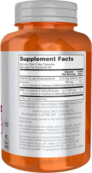 NOW SPORTS - NOW Sports HMB 500Mg. 120 Capsulas - The Red Vitamin MX - Suplementos Alimenticios - {{ shop.shopifyCountryName }}