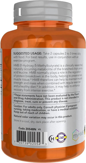 NOW SPORTS - NOW Sports HMB 500Mg. 120 Capsulas - The Red Vitamin MX - Suplementos Alimenticios - {{ shop.shopifyCountryName }}