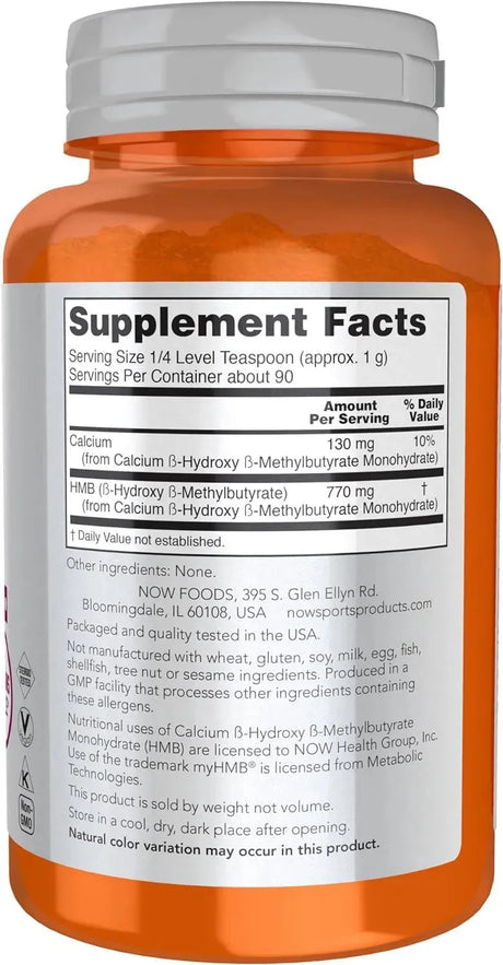 NOW SPORTS - NOW Sports HMB Powder 90Gr. - The Red Vitamin MX - Suplementos Alimenticios - {{ shop.shopifyCountryName }}