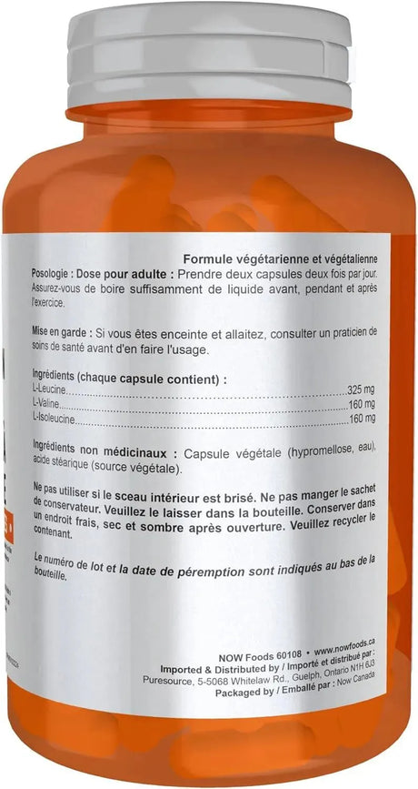 NOW SPORTS - NOW Sports Nutrition Branched Chain Amino Acids 120 Capsulas - The Red Vitamin MX - Suplementos Alimenticios - {{ shop.shopifyCountryName }}