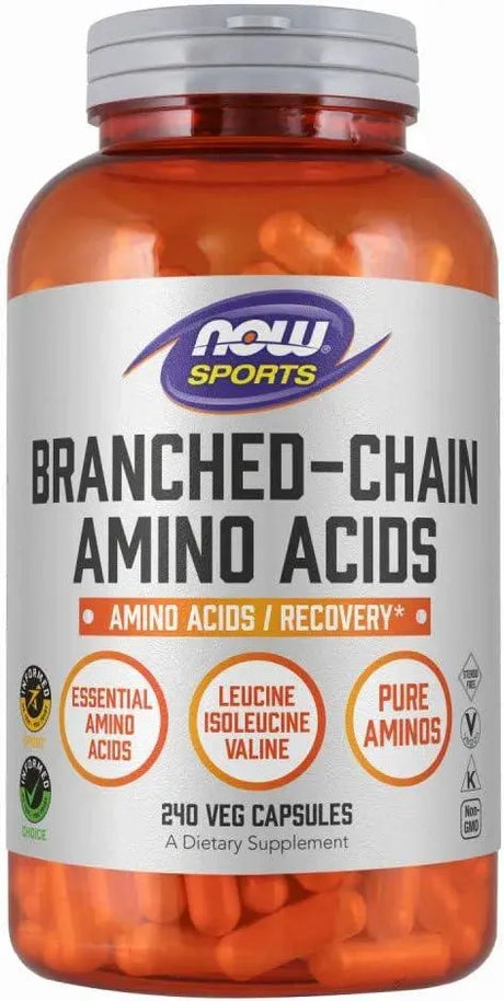 NOW SPORTS - NOW Sports Nutrition Branched Chain Amino Acids 240 Capsulas - The Red Vitamin MX - Suplementos Alimenticios - {{ shop.shopifyCountryName }}