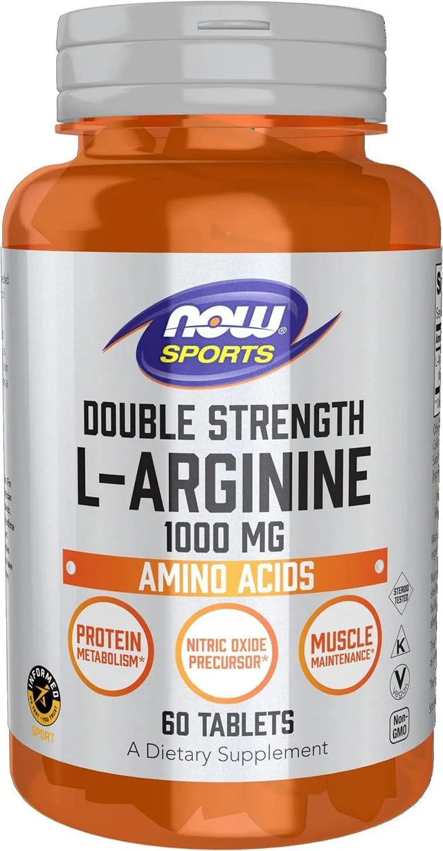 NOW SPORTS - NOW Sports Nutrition L-Arginine 1000Mg. 60 Tabletas - The Red Vitamin MX - Suplementos Alimenticios - {{ shop.shopifyCountryName }}