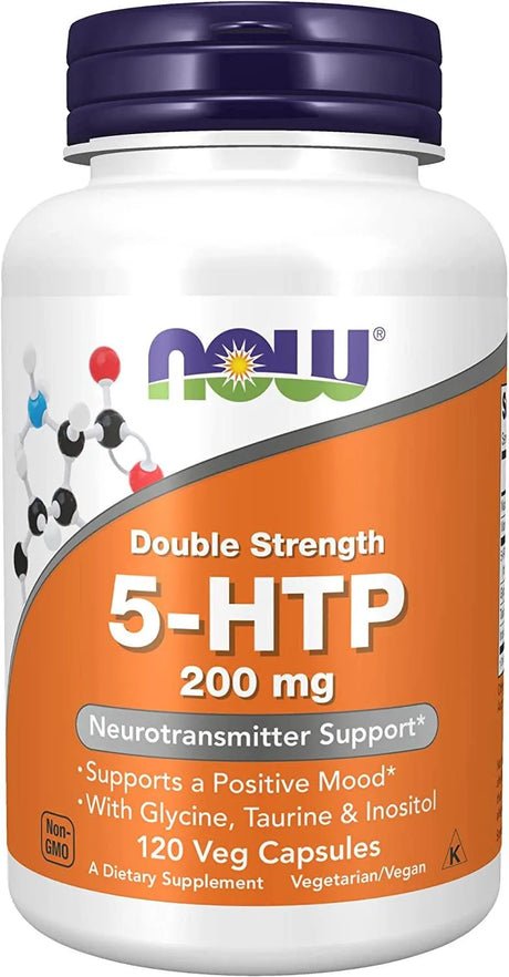 NOW SUPPLEMENTS - NOW Supplements 5-HTP (5-hydroxytryptophan) 200Mg. - The Red Vitamin MX - Suplementos Alimenticios - {{ shop.shopifyCountryName }}