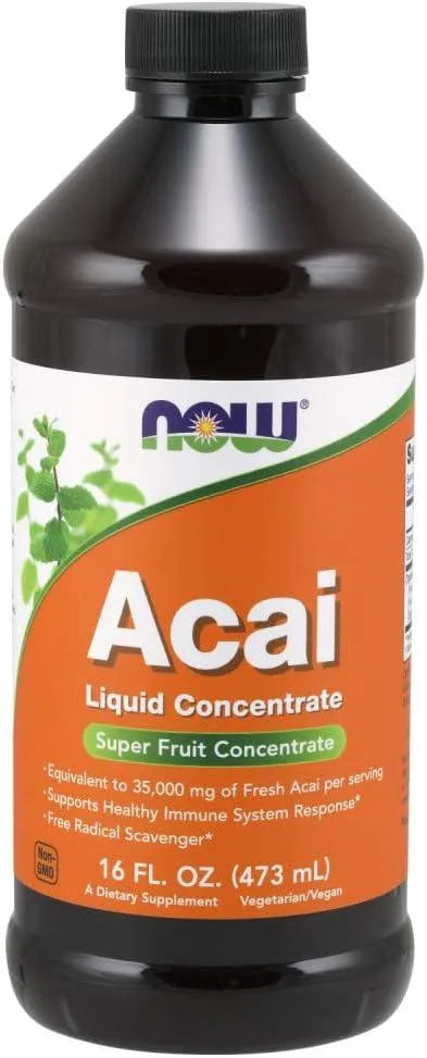 NOW SUPPLEMENTS - NOW Supplements Acai Liquid 473Ml. - The Red Vitamin MX - Suplementos Alimenticios - {{ shop.shopifyCountryName }}