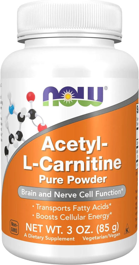 NOW SUPPLEMENTS - NOW Supplements Acetyl-L-Carnitine Powder 85Gr. - The Red Vitamin MX - Suplementos Alimenticios - {{ shop.shopifyCountryName }}