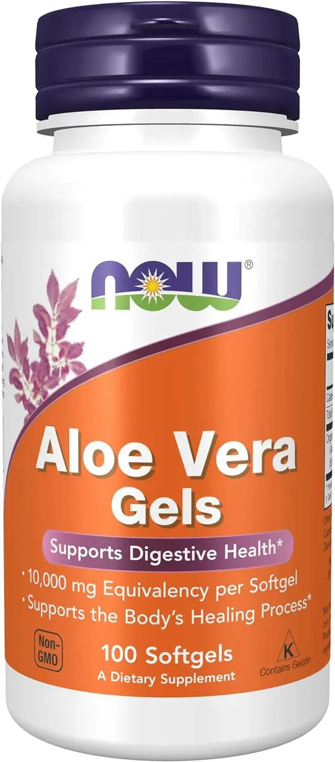 NOW SUPPLEMENTS - NOW Supplements Aloe Vera 10,000Mg. 100 Capsulas Blandas - The Red Vitamin MX - Suplementos Alimenticios - {{ shop.shopifyCountryName }}