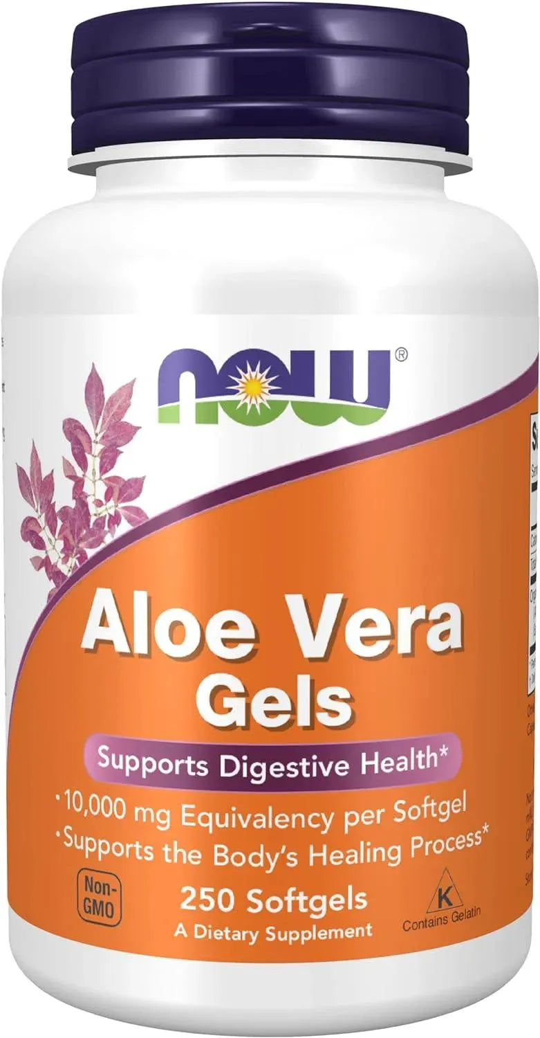 NOW SUPPLEMENTS - NOW Supplements Aloe Vera 10,000Mg. 250 Capsulas Blandas - The Red Vitamin MX - Suplementos Alimenticios - {{ shop.shopifyCountryName }}