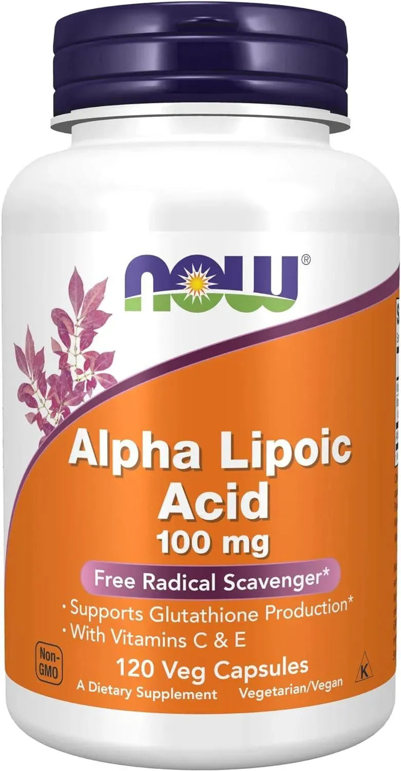 NOW SUPPLEMENTS - NOW Supplements Alpha Lipoic Acid 100Mg. 120 Capsulas - The Red Vitamin MX - Suplementos Alimenticios - {{ shop.shopifyCountryName }}