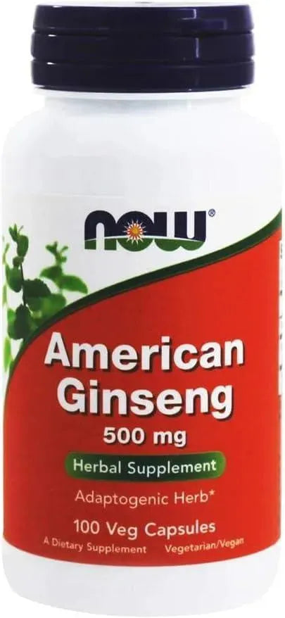 NOW SUPPLEMENTS - Now Supplements American Ginseng 500Mg. 100 Capsulas - The Red Vitamin MX - Suplementos Alimenticios - {{ shop.shopifyCountryName }}