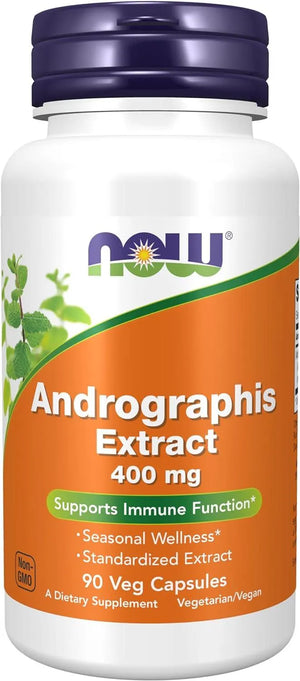 NOW SUPPLEMENTS - NOW Supplements Andrographis Extract 400Mg. 90 Capsulas - The Red Vitamin MX - Suplementos Alimenticios - {{ shop.shopifyCountryName }}