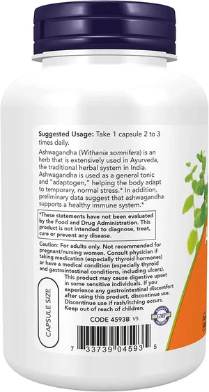 NOW SUPPLEMENTS - NOW Supplements, Ashwagandha 450Mg. 180 Capsulas - The Red Vitamin MX - Suplementos Alimenticios - {{ shop.shopifyCountryName }}