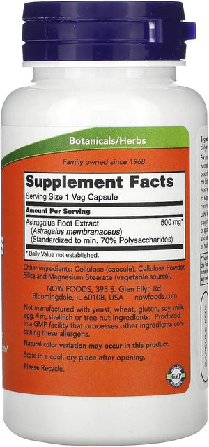 NOW SUPPLEMENTS - Now Supplements Astragalus 500Mg. 90 Capsulas 2 Pack - The Red Vitamin MX - Suplementos Alimenticios - {{ shop.shopifyCountryName }}