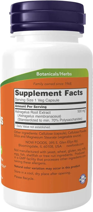 NOW SUPPLEMENTS - Now Supplements Astragalus Extract 500Mg. 90 Capsulas - The Red Vitamin MX - Suplementos Alimenticios - {{ shop.shopifyCountryName }}